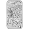 The Perth Mint strieborný minca v tvare zliatku minca Rectangular Dragon 2022 1 Oz