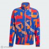 adidas Terrex Multi Printed Full-Zip Fleece mikina, grey one/amber tint 2XL