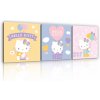 Donga Obraz na plátne: Hello Kitty (3) - set 3ks 25x25cm