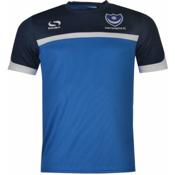 Sondico Portsmouth FC Poly T Shirt Mens Royal/Navy