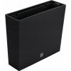Obdĺžnikový kvetináč Prosperplast sivý plast 44 l 58x18x50 cm