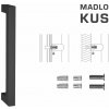 FT - MADLO kód 802K 25x25 mm SP ks BIM - biela matná (FBO) 25x25 mm 900 mm