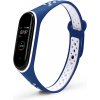 Xiaomi Mi Band 3/4 náhradný náramok - Športový priedušný perforovaný Farba: Modro biela MBSCZ-4SPPRMBL