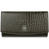Paolo Peruzzi Dámska kožená peňaženka veľká Croco s ochranou RFID AL-02-GB | tmavozelená AL-02-GB
