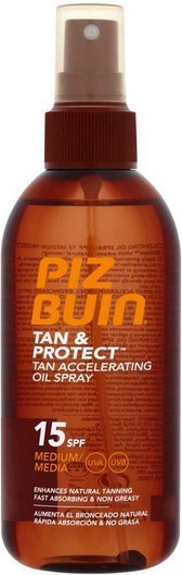 Piz Buin Tan Accelerating Oil spray SPF15 150 ml