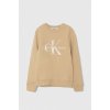Calvin Klein Jeans Detská bavlnená mikina Calvin Klein Jeans IU0IU00602.9BYH béžová 128