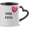 HRNČEK S FOTKOU FAREBNÝ uško srdce RÁMIK MILUJEM ŤA 350 ML FOTOpošta Farba: Čierny