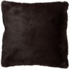 J-Line by Jolipa Tmavo hnedý chlpatý vankúš Cutie 45x45x4