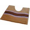 ROUTNER Kúpeľňová predložka LAVELLO Béžová 10401 - Béžová / 50 x 50 cm WC s výkrojom 10401