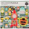 Petit Collage Puzzle roboti 100 ks s 3D brýlemi