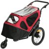 Duvo+ Pet trailer 2-in-1 Príves na bicykel pre domáce zvieratá a bugina v jednom do 30kg 123 x 62 x 96 cm