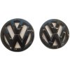 VW GOLF V MK5 (2003-2010) predný a zadný znak, logo (12,8cm a 11,3cm) - čierna lesklá