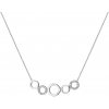 Hot Diamonds Elegantný strieborný náhrdelník s diamantom a topazmi Balance DN164
