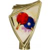 CREST/TAB - Figúrka plast. CREST stolný tenis zlatá s potlačou H-10 cm - 10x7 cm,Výška (cm)