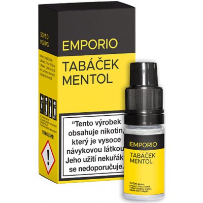 e-liquid Emporio Tobacco Menthol 10ml Obsah nikotinu: 18 mg