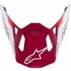 ALPINESTARS šilt pre prilby SUPERTECH S-M8 CONTACT, ALPINESTARS (červená/bílá matná)