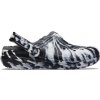 Crocs Classic Lined Marbled Clog White black