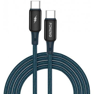 Foneng X87 USB-C pro Lightning Foneng, 30 W, 1,2m, modrý