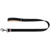 WAUDOG natural leather dog leash 20 mm wide, 122 cm long Black