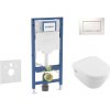 Geberit Duofix - Set predstenovej inštalácie, klozetu Architectura a dosky softclose, tlačidlo Sigma30, biela/chróm SANI11CK3104