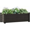 Kvetináč plast sivý VidaXL 100 cm x 43 x 35 cm