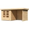 Drevený záhradný domček ASKOLA 2 s prístavkom 240 Lanitplast