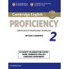 Cambridge English Proficiency 2 Student's Book Without Answers