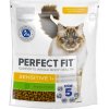 PERFECT FIT (Sensitive 1+) 750g Bohaté na morčacie mäso - suché krmivo pre mačky s citlivým tráviacim systémom
