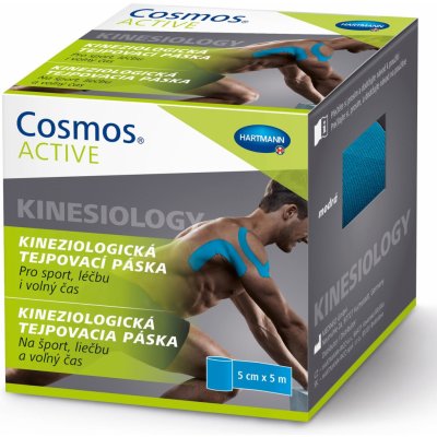 Cosmos Active kineziologická tejpovacia páska modrá 5 cm x 5 m