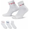Pánske členkové bavlnené ponožky Nike EVERYDAY PLUS CUSHIONED (3 PAIRS) biele DH3827-902 - M