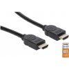 Manhattan HDMI prepojovací kábel Zástrčka HDMI-A, Zástrčka HDMI-A 1.00 m čierna 354837 4K UHD, audio return channel, pozlátené kontakty HDMI kábel; 354837