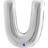 Grabo Nafukovací balónik písmeno U strieborné 102 cm