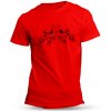 Valach Folklórne tričko ľudové vtáčiky retro Unisex Červené XL (48-50)