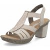 Dámske sandále RIEKER 66526-62 béžová S5 42