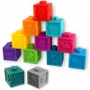 Mäkké farebné edukačné kocky, 12m+