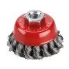 Kartáč hrnčekový M14 vrkočový oceľový drôt 0.5mm 65mm EXTOL 17007