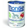 MONGE Monoprotein Fruits Adult Rabbit 400g paštéta 100% králik s jablkom pre dospelých psov