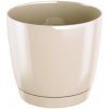 kvetináč 24cm Coubi Round P DUOP240-CY728 krémový plastový PROSPERPLAST