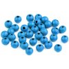 Drevené korálky Ø8 mm - modrá azuro (500 g)