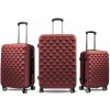 Sada cestovných kufrov MR4655 Tmavo červená Aga Travel