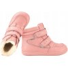 BARTEK 8401455 BAREFOOT ZIMNÉ ČIŽMY ZATEPLENÉ VLNOU SNEHULE 24 Ružová