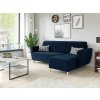 Rohová rozkladacia sedačka CLARA modrá - MONOLITH 77