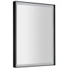 SAPHO - SORT zrkadlo s LED osvetlením 60x80cm, bezdotykový IR senzor, 2700-6500K, čierna mat ST080S