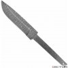 Dictum 719739 - Stick Tang Blade Blank, Ladder Damascus, Large - Čepeľ
