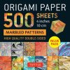 Origami Paper 500 Sheets Marbled Patterns 4 (10 CM)