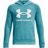 UNDER ARMOUR UA RIVAL FLEECE HOODIE KID, Blue/green - 134