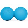 Hop-Sport Dvojitá masážna loptička 63 mm - modrá