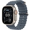Apple Watch Ultra 3 (2025) 49mm Prírodný titán s oceľovo modrým oceánskym remienkom MEWH4QC/A