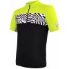 Pánsky cyklistický dres Sensor Cyklo Miles Black/Neon Yellow M