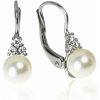 GOLDIE Zlaté náušnice so Swarovski perlou Monserat LEA852.ZOB